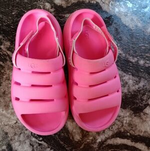 UGG Kids Bright Pink Sandals